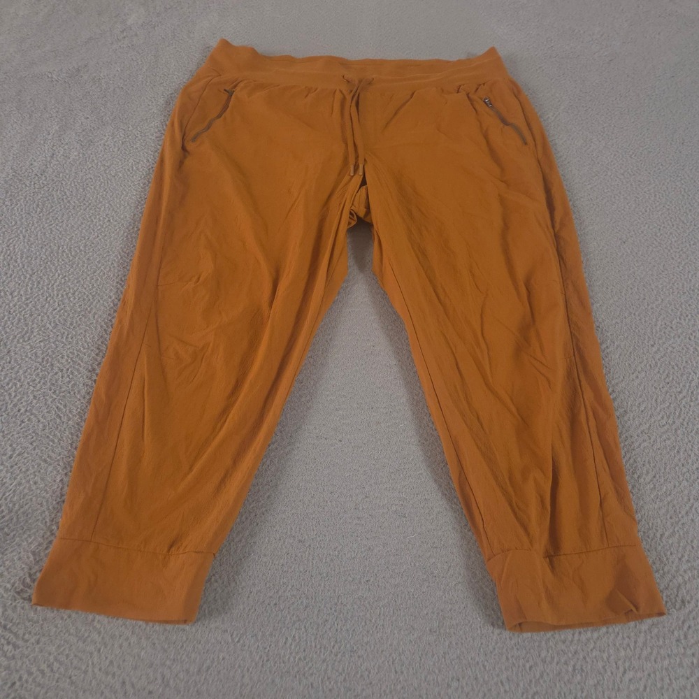 Athleta Pants Womens 22 Orange Trekkie North Jogger Tapered Leg Stretch Hiking